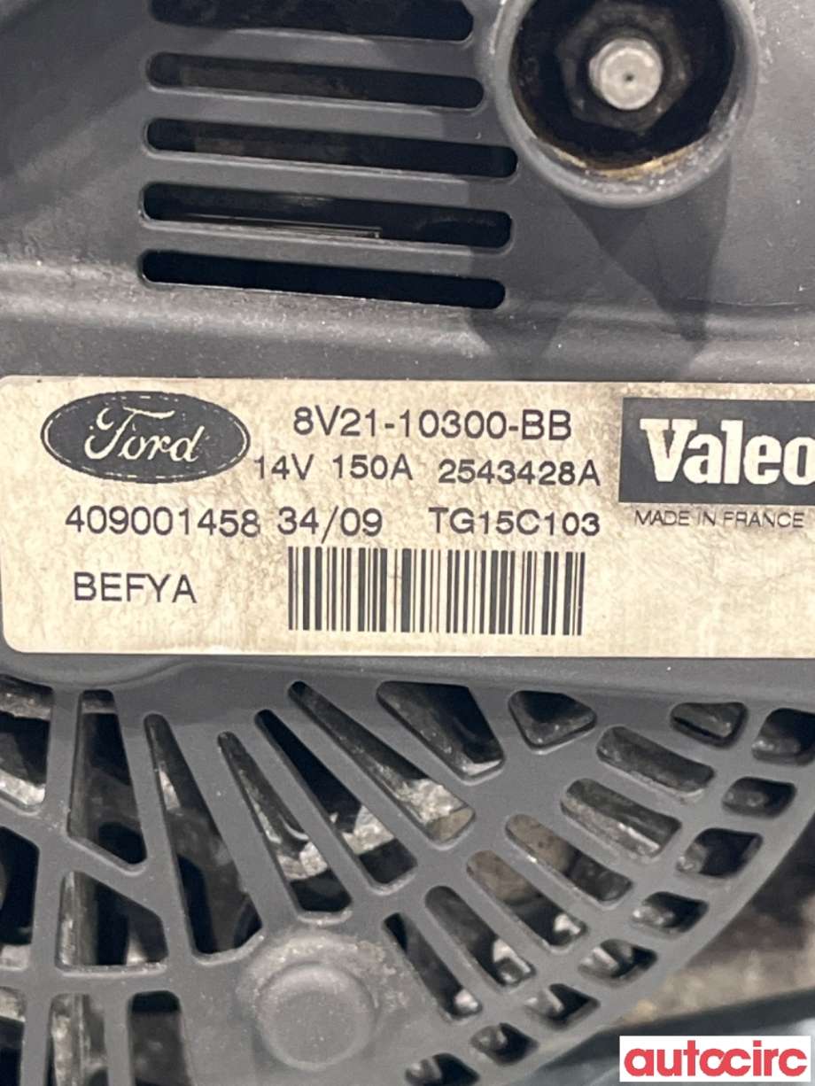 Dynamo til Ford Fiesta 2008-2012 (Type VI, Fase 1)  (FORD|1506300|TG15C103|8V21-10300-BB)