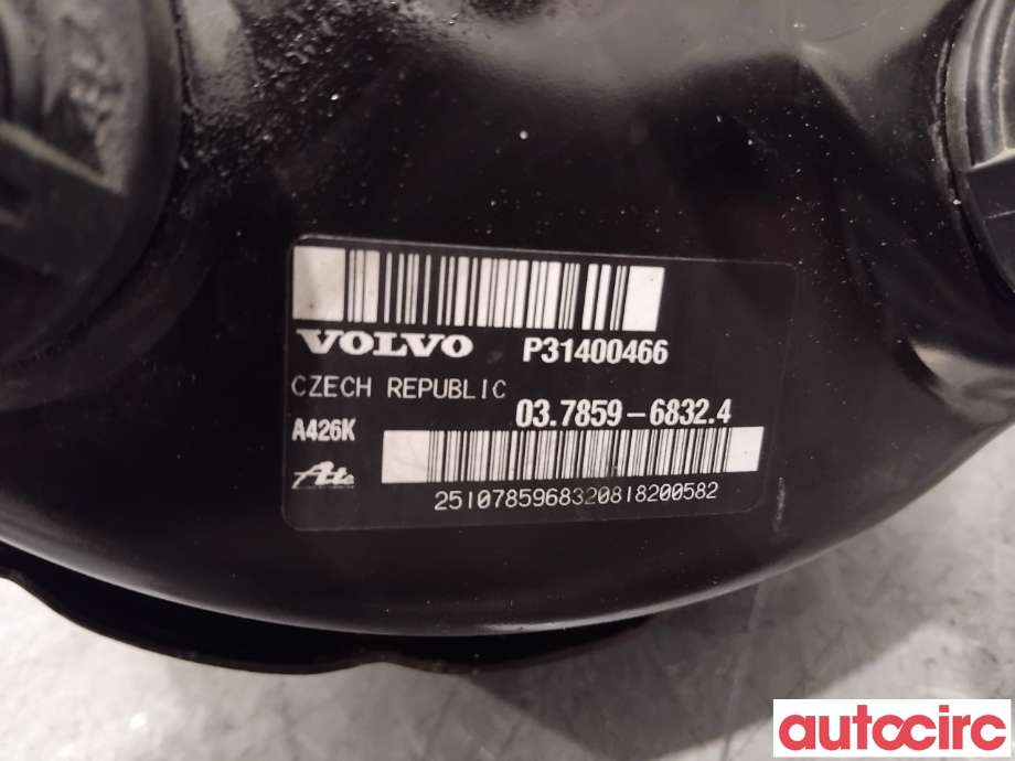 Bremsekraft-forsterker til Volvo V60/V60 CC 2013-2018 (Type I, Fase 2)  (VOLVO|31423510|037859-68324|31400466)