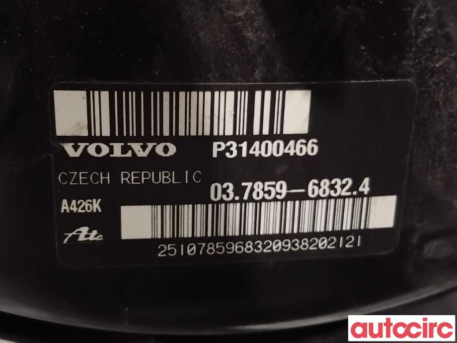 Bremsekraft-forsterker til Volvo V60/V60 CC 2013-2018 (Type I, Fase 2)  (VOLVO|31423510|037859-68324|31400466)