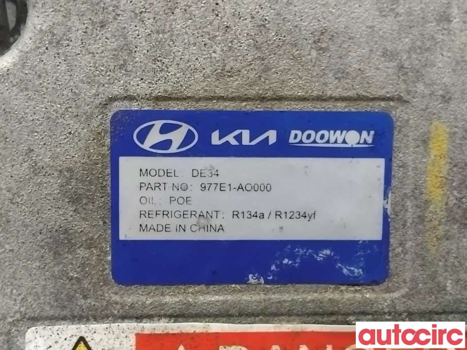 Aircondition kompressor til Kia Niro EV 2022-->> (KIA|97729AO000|DE34|977E1-AO000)