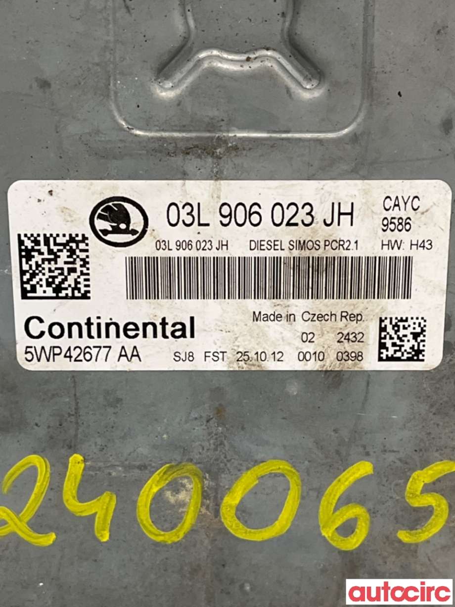 Styreenhet motor til Škoda Superb 2008-2015 (Type II)  (SKODA|03L906023JH|)