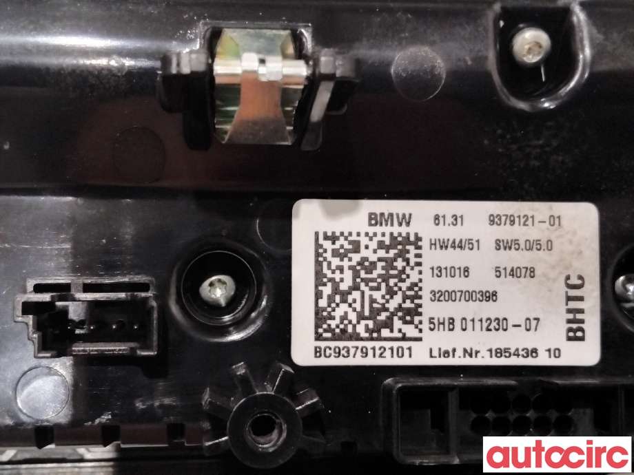 Varmeapparat betjening til BMW i3 2013-2022  (BMW|61315A0A3F6|5HB011230-07|61319379121)