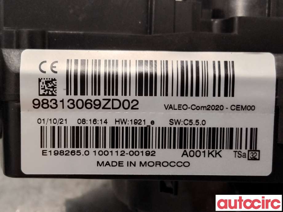 Bryter combi til Citroën C4, Spacetourer 2019-->>  (CITROEN|98313069ZD||98477398ZD)