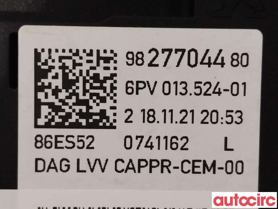Pedal gass til Citroën C4, Spacetourer 2019-->>  (CITROEN|9827704480)