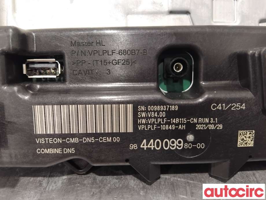 Instrumentpanel til Citroën C4, Spacetourer 2019-->>  (CITROEN|9844009980|VPLPLF-14B115-CN)