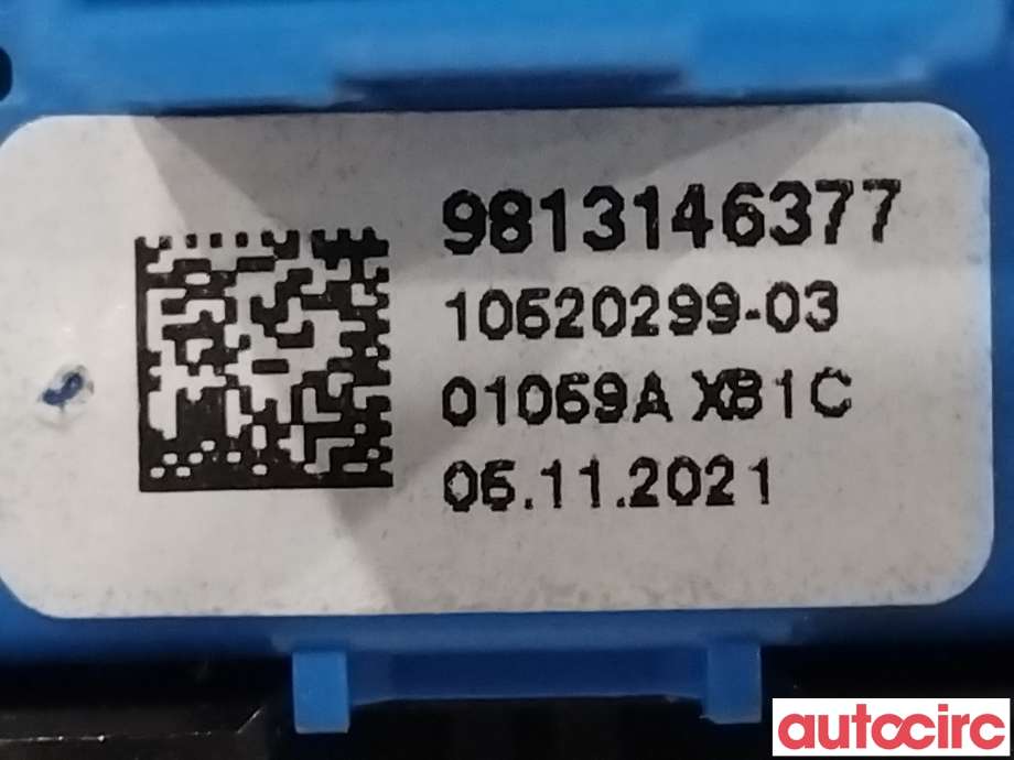 Bryter elektrisk håndbrekk/parkbrems til Citroën C4, Spacetourer 2019-->>  (CITROEN|98131463ZD|9813146377)