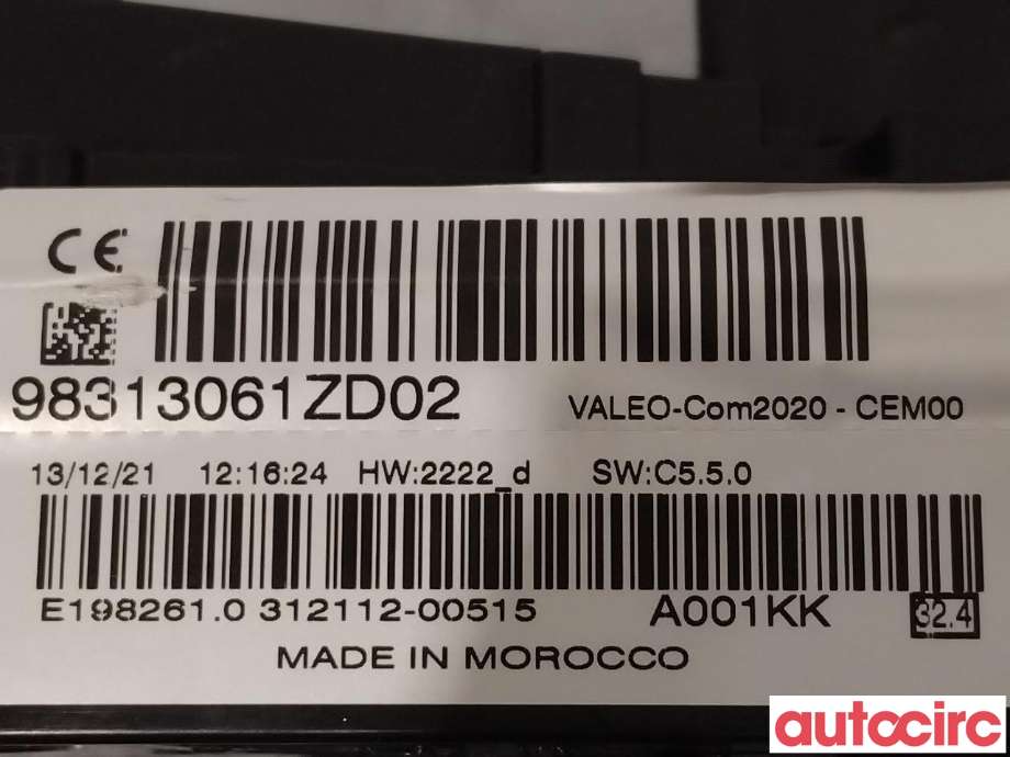 Bryter combi til Citroën C4, Spacetourer 2019-->>  (CITROEN|98313061ZD)