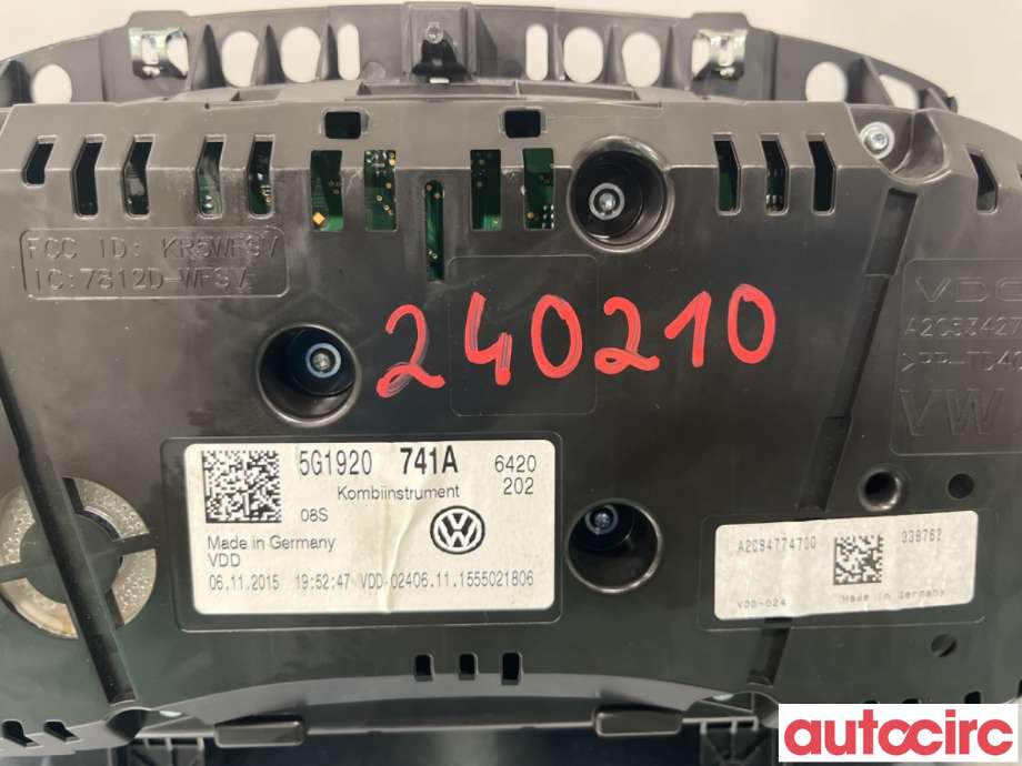 Multimedia display (MCU - Media Controller Unit) til VW Golf VII 2012-2017 (Fase 1) (VOLKSWAGEN|5G1920741A|)
