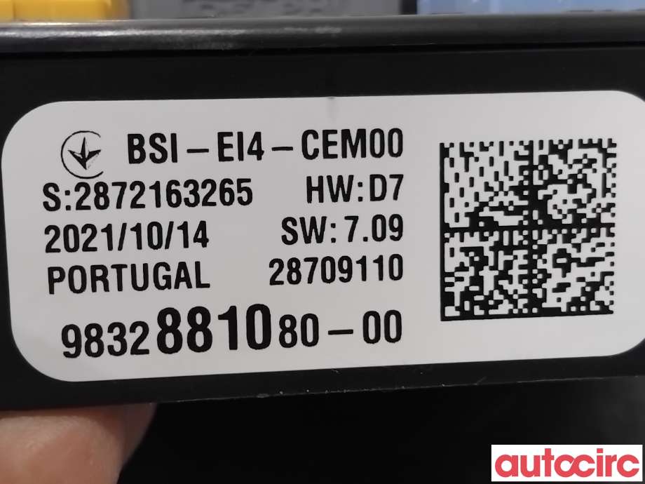 Sikringsboks til Citroën C4, Spacetourer 2019-->> (CITROEN|1677607980|28709110|9832881080)