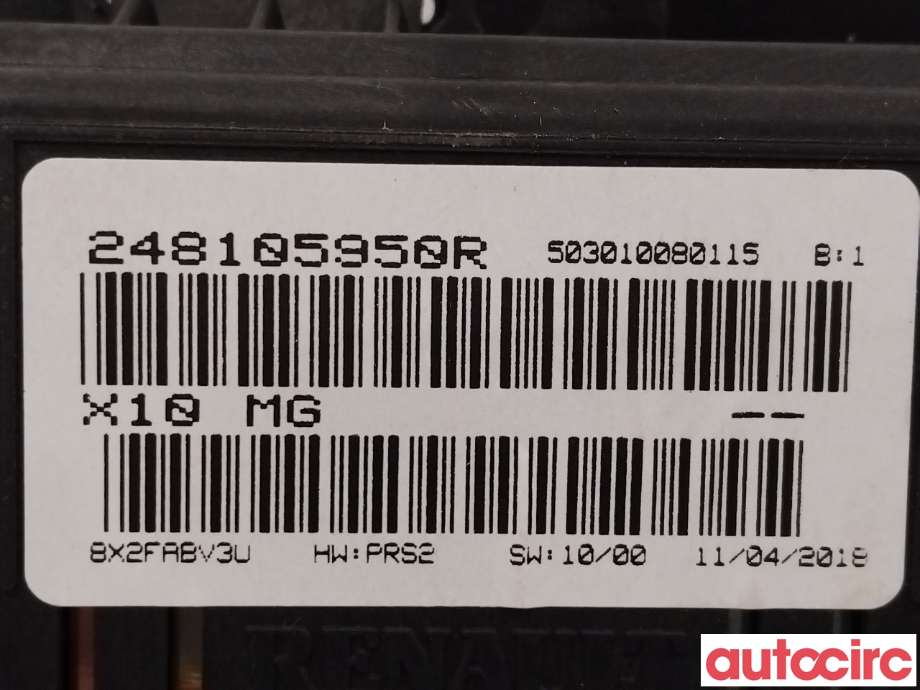 Instrumentpanel til Renault Zoe 2013-2019 (Fase 1) (RENAULT|248105950R)