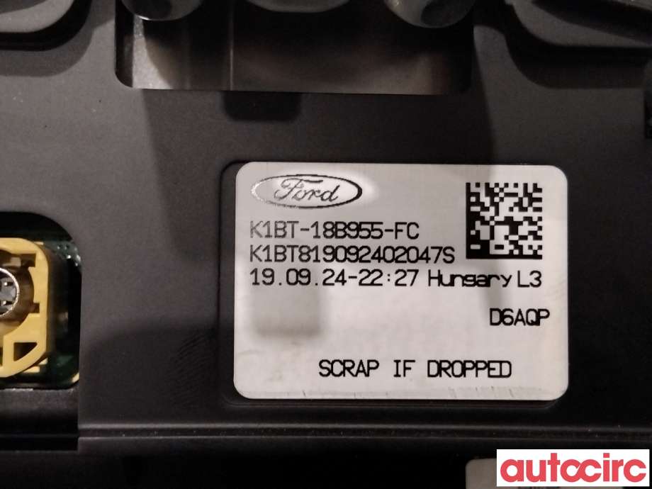 Instrument kjørecomputer til Ford Transit Custom 2013-2023 (Type I)  (FORD|2659234||K1BT-18B955-FC)