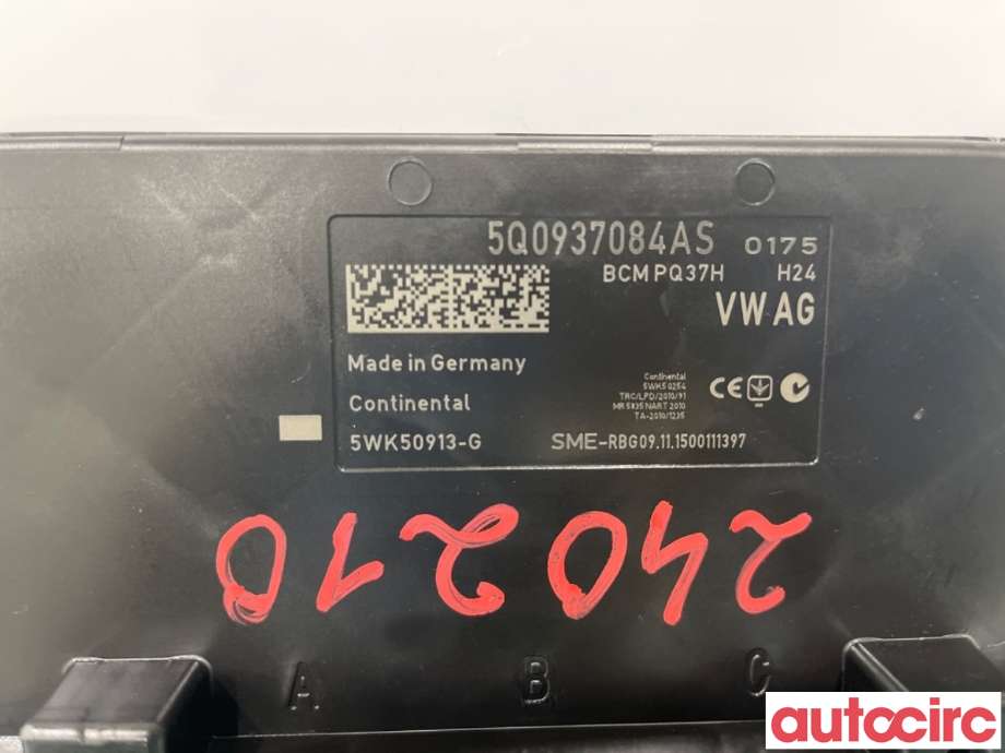 Styreenhet comfort (BCM) til VW Golf VII 2012-2017 (Fase 1)  (VOLKSWAGEN|5Q0937084CL|5Q0937084AS|)