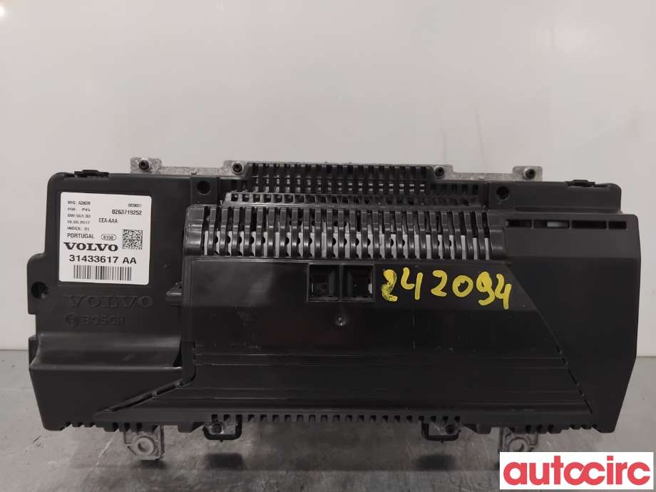 Instrumentpanel til Volvo V90 / V90 CC / S90 2016-->>  (VOLVO|31687669|0263719252|31433617)