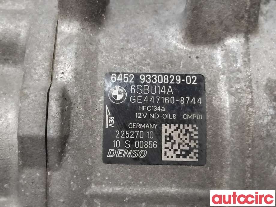 Aircondition kompressor til BMW 3-Serie 2012-2018 (F30/F31/F34) (F30/F31/F34) (BMW|64529223695|447160-8744|64529330829)