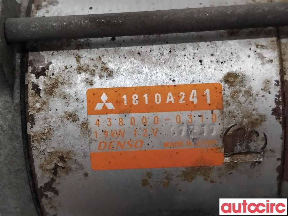 Starter diesel til Mitsubishi Outlander 2012-2015 (Type III, Fase 1)  (MITSUBISHI|1810A241|438000-0310)