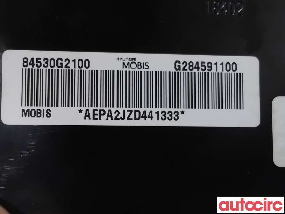 Airbag passasjer til Hyundai Ioniq Electric 2019-->> (Fase 2)  (HYUNDAI|84530G2100T9Y||84530G2100)