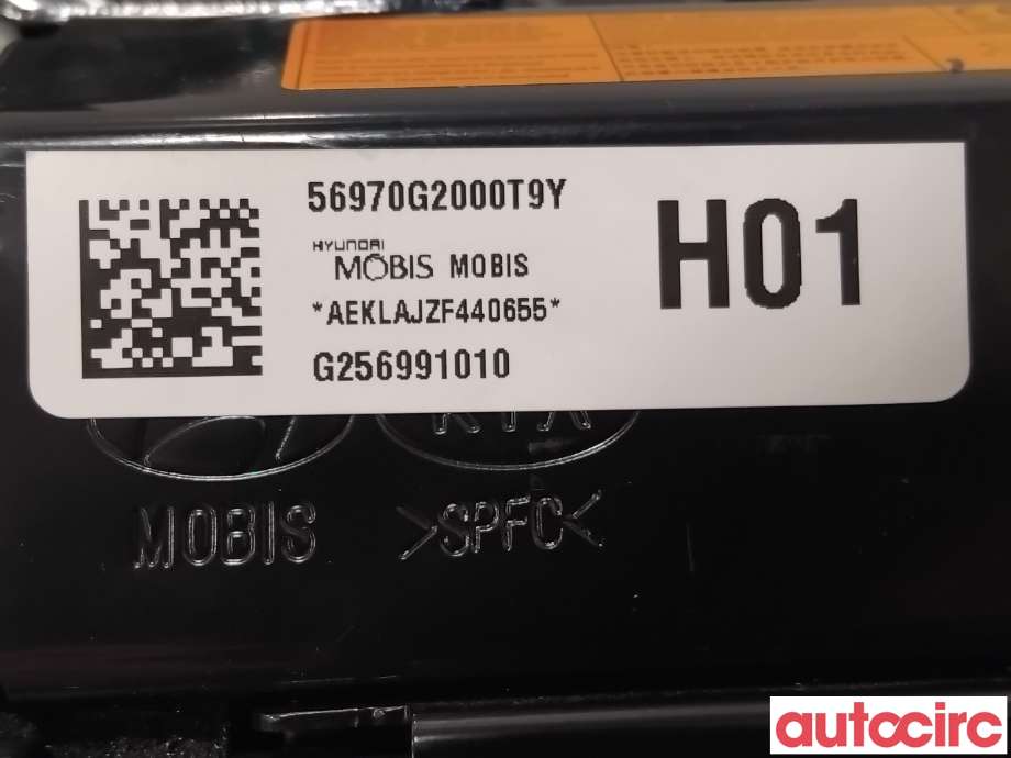 Airbag kne til Hyundai Ioniq Electric 2019-->> (Fase 2)  (HYUNDAI|56970G2000T9Y|G256991010)