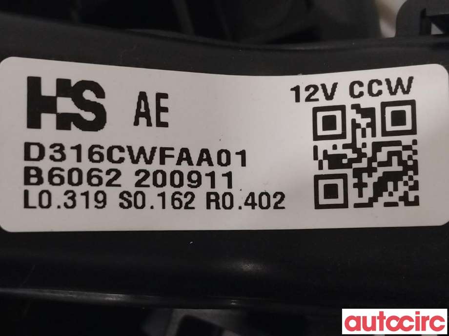 Varmeapparat motor til Hyundai Ioniq Electric 2019-->> (Fase 2)  (HYUNDAI|97113G2000|D316CWFAA01)