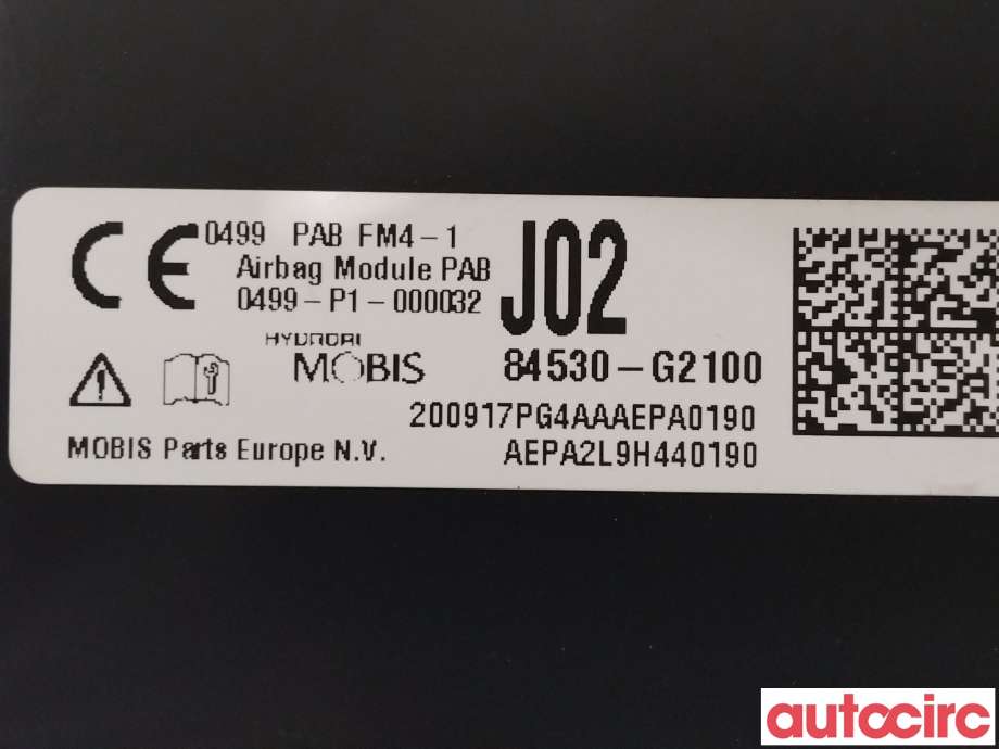 Airbag passasjer til Hyundai Ioniq Electric 2019-->> (Fase 2)  (HYUNDAI|84530G2100)