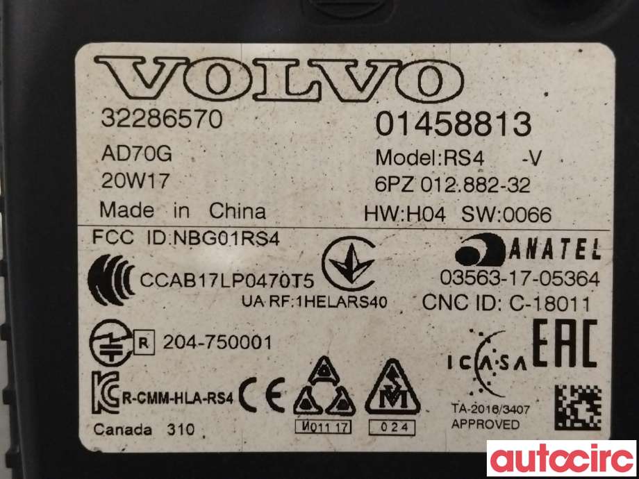Sensor radar til Polestar 2 2020-->>  (POLESTAR|32473041|32286570)