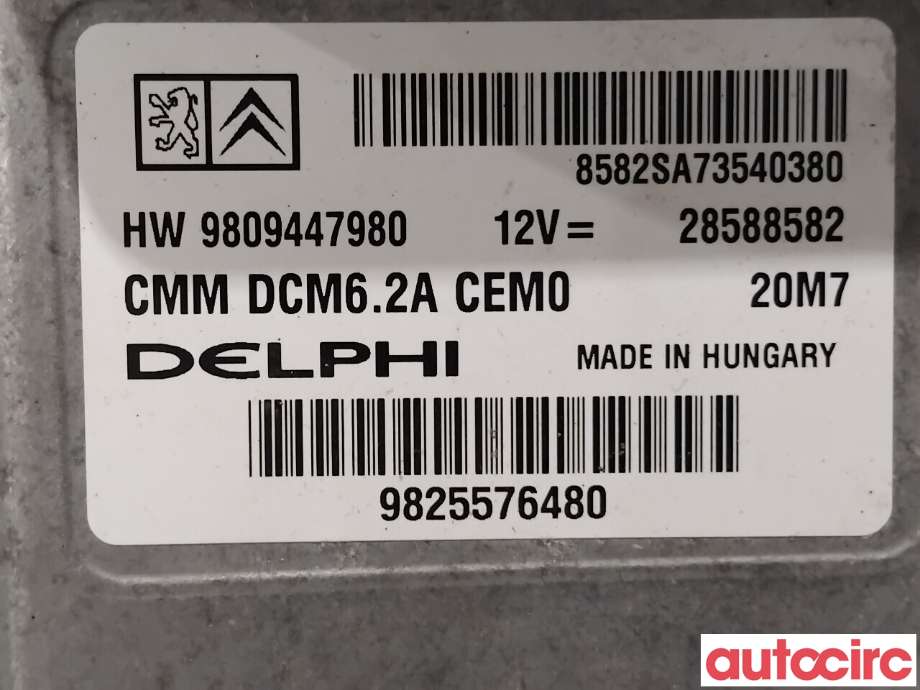 Styreenhet motor til Peugeot Expert 2016-->> (Type III)  (PEUGEOT|1677614180|28588582|9809447980)