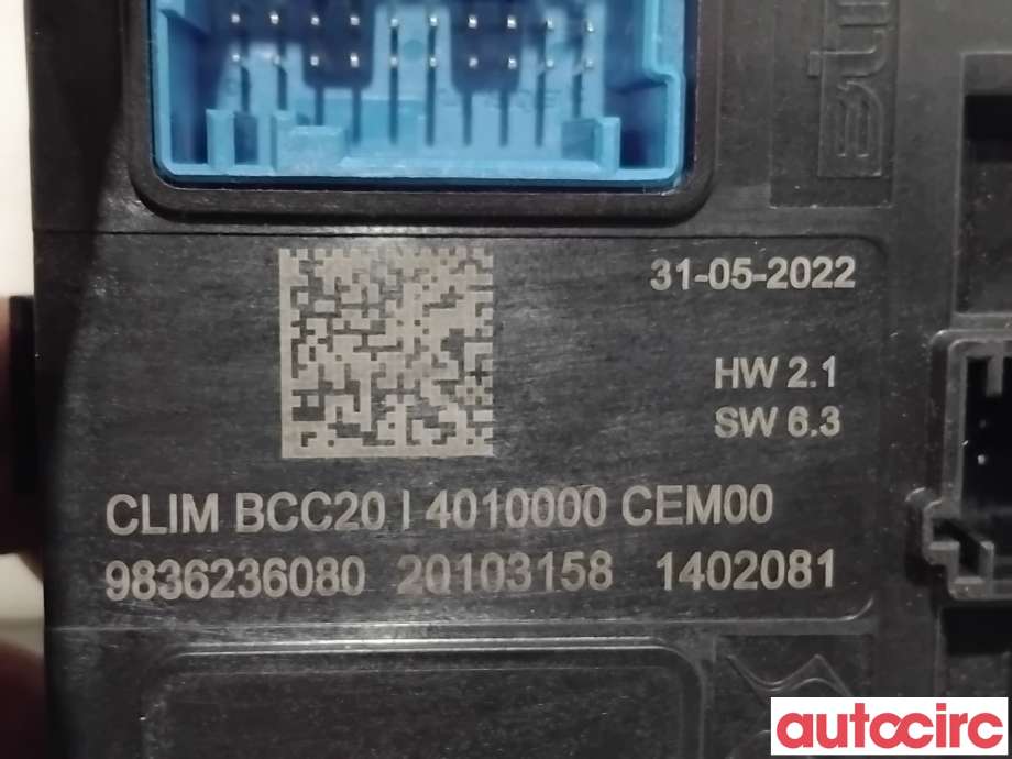 Styreenhet klima/aircondition til Peugeot 2008 2019-->> (Type II)  (PEUGEOT|1675981680||9836236080)