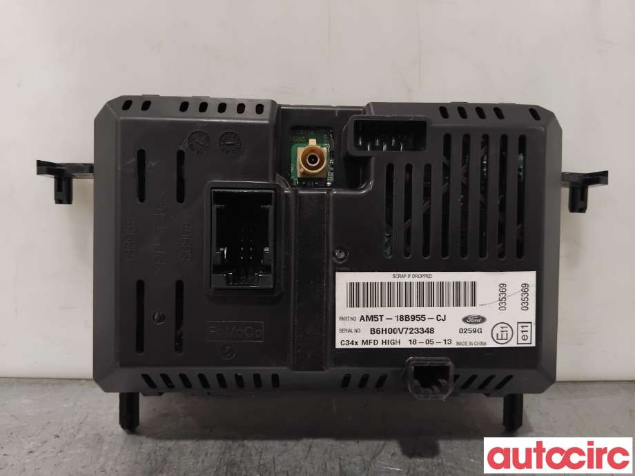 Multimedia display (MCU - Media Controller Unit) til Ford Ranger 2012-2015  (FORD|1864815||AM5T-18B955-CJ)
