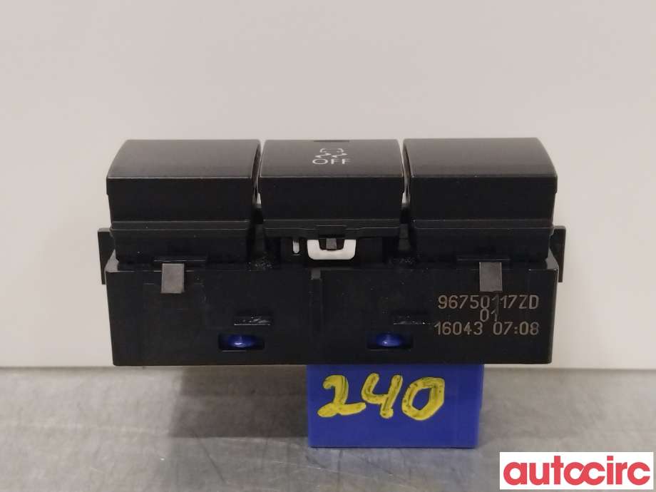 Bryter Antispinn til Peugeot 208 2012-2019 (Type I) (PEUGEOT|96750117ZD)