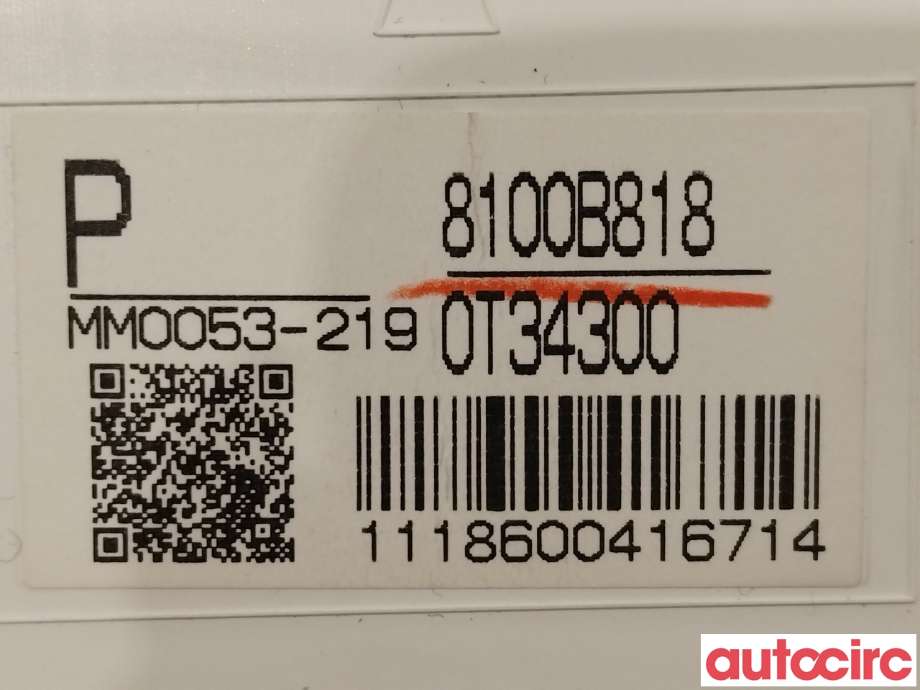 Instrumentpanel til Mitsubishi ASX 2010-2019  (MITSUBISHI|8100B818)