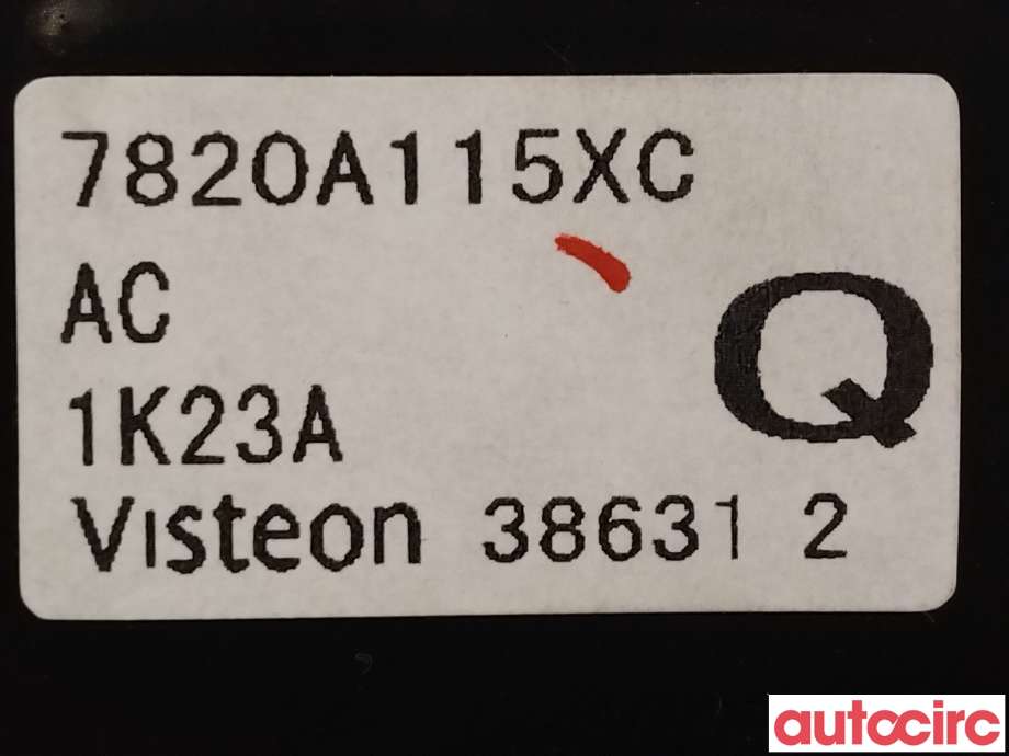 Varmeapparat betjening til Mitsubishi ASX 2010-2019  (MITSUBISHI|7820A115XC)