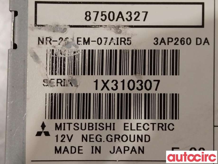 Multimedia display (MCU - Media Controller Unit) til Mitsubishi ASX 2010-2019 (MITSUBISHI|8750A327)