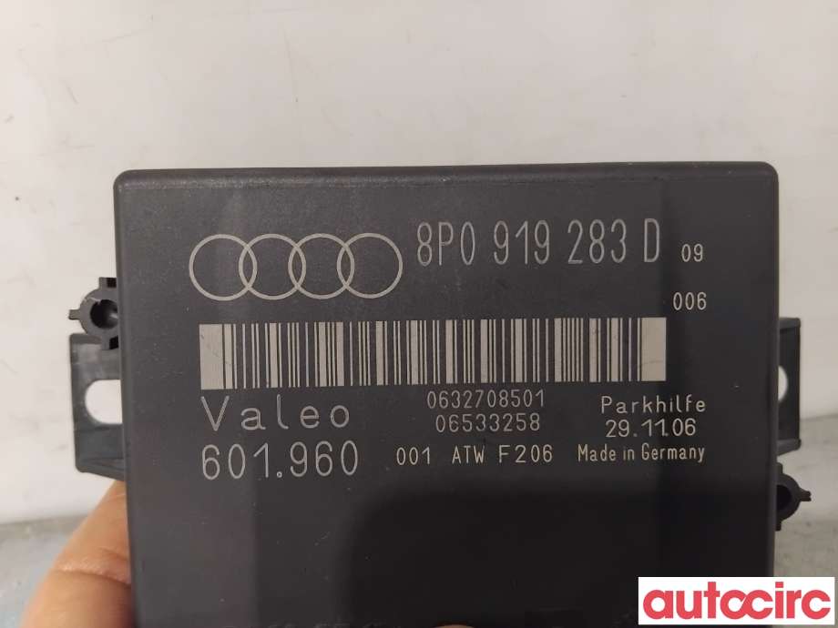 Styreenhet parkering til Audi A3 2003-2008 (Type II, Fase 1)  (AUDI|8P0919283D|601960)