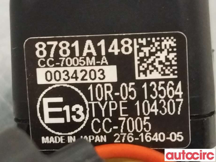 Kamera til Mitsubishi Outlander 2015-->> (Type III, Fase 2)  (MITSUBISHI|8781A148|)
