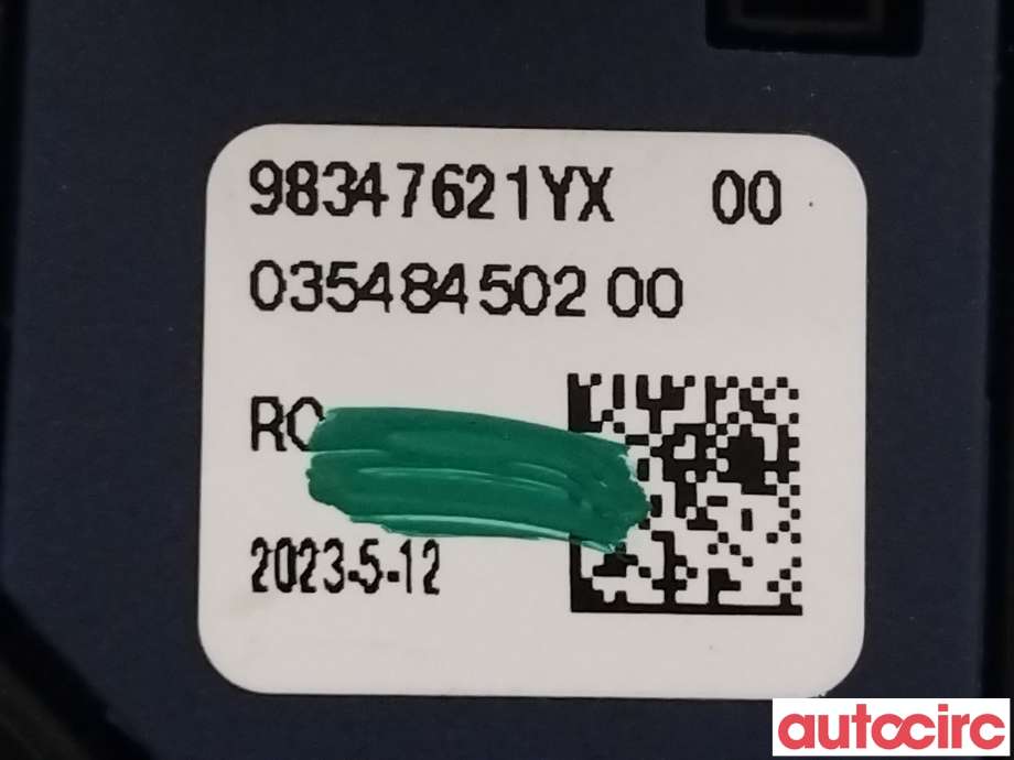 Bryter diverse til Opel Mokka E 2020-->> (Type II) (OPEL|98347621YX|)