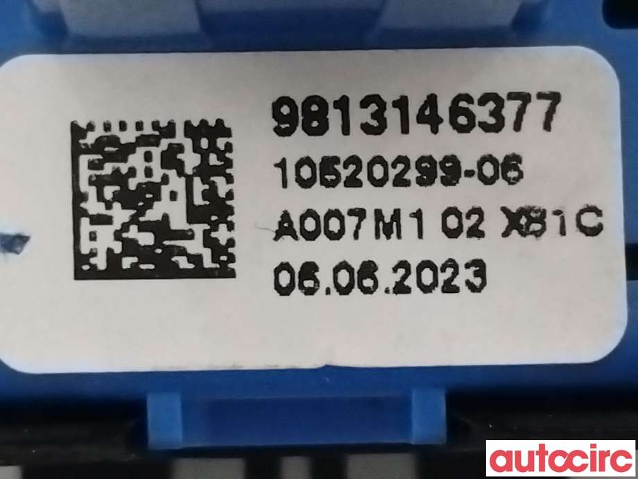 Bryter elektrisk håndbrekk/parkbrems til Opel Mokka E 2020-->> (Type II)  (OPEL|9812146377|)