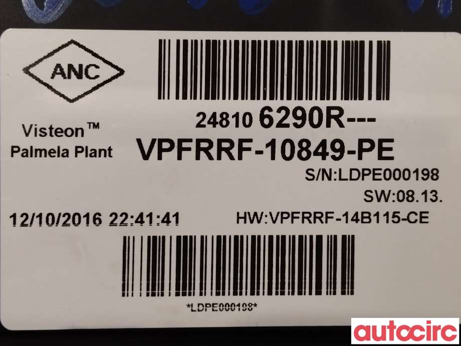 Instrumentpanel til Renault Captur 2013-2020 (Type I)  (RENAULT|248100202R|248106290R)