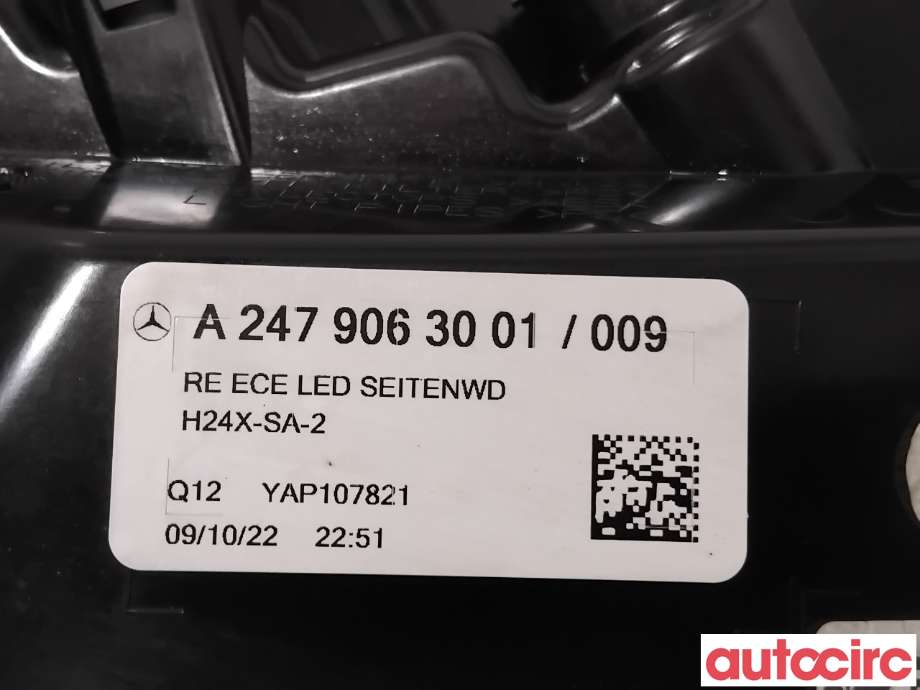 Baklykt høyre til Mercedes EQA 2021-->>  (MERCEDES|A2479063001|)