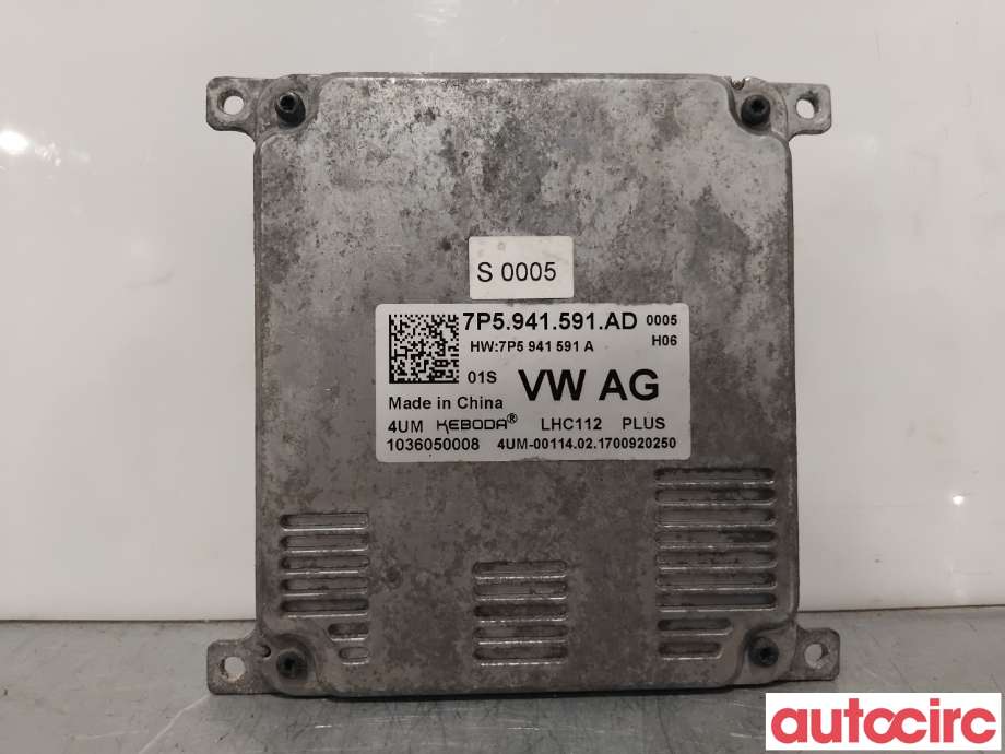 Styreenhet xenon/ballast til VW e-Golf 2017-2020 (Fase 2)  (VOLKSWAGEN|7P5941591AD|1036050008)
