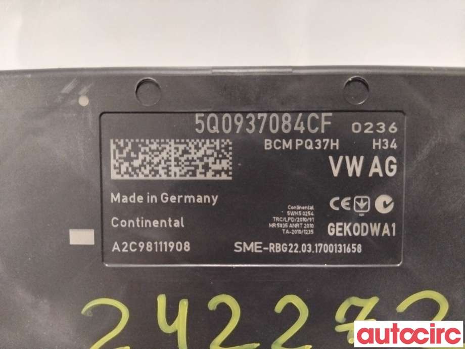 Styreenhet diverse til VW e-Golf 2017-2020 (Fase 2)  (VOLKSWAGEN|5Q0937084CG|A2C98111908|5Q0937084CF)