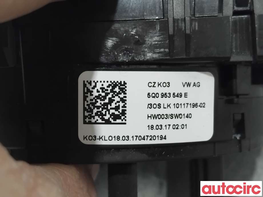 Airbag slepering til VW e-Golf 2017-2020 (Fase 2)  (VOLKSWAGEN|5Q0953549E|10117196-02)