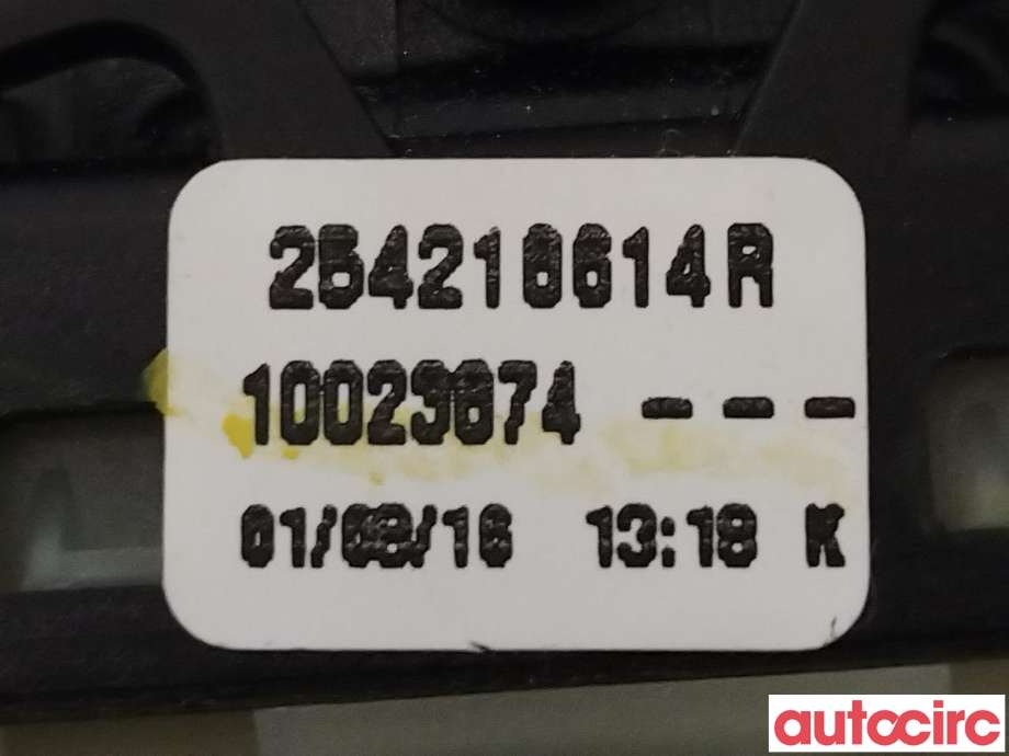 Bryter ruteheis til Renault Captur 2013-2020 (Type I)  (RENAULT|NO NR||254216614R)