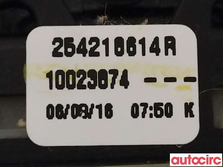 Bryter ruteheis til Renault Captur 2013-2020 (Type I)  (RENAULT|NO NR||254216614R)