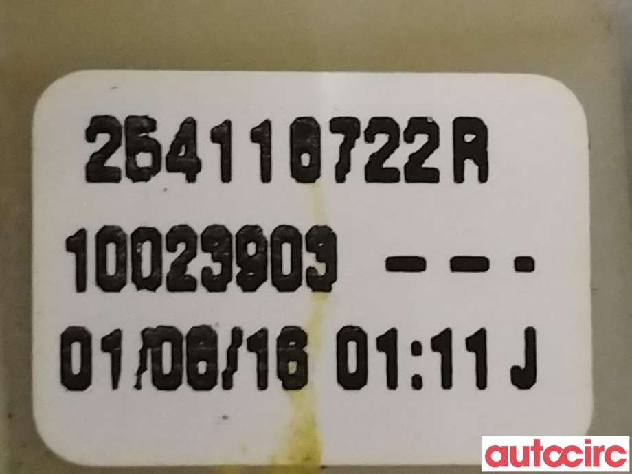 Bryter ruteheis til Renault Captur 2013-2020 (Type I)  (RENAULT|NO NR||254118722R)