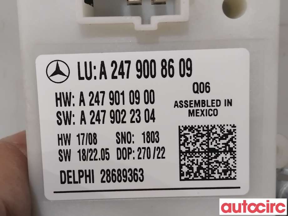 Styreenhet elektrisk bakluke til Mercedes EQA 2021-->>  (MERCEDES|A2479008609|28689363)