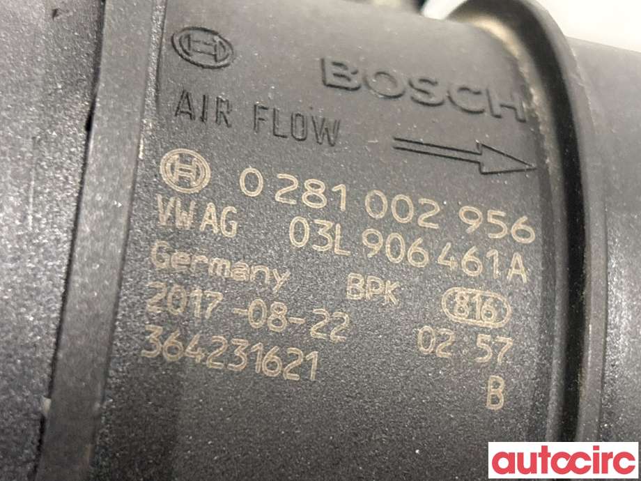 Luftmengde/luftmassemåler til Škoda Kodiaq 2017-->>  (SKODA|03L906461A|0281002956)