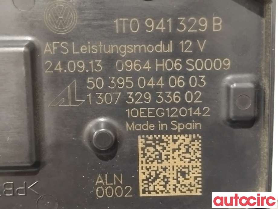 Styreenhet xenon/ballast til Škoda Octavia 2013-2016 (Type III, Fase 1)  (SKODA|1T0941329B|503950440603)