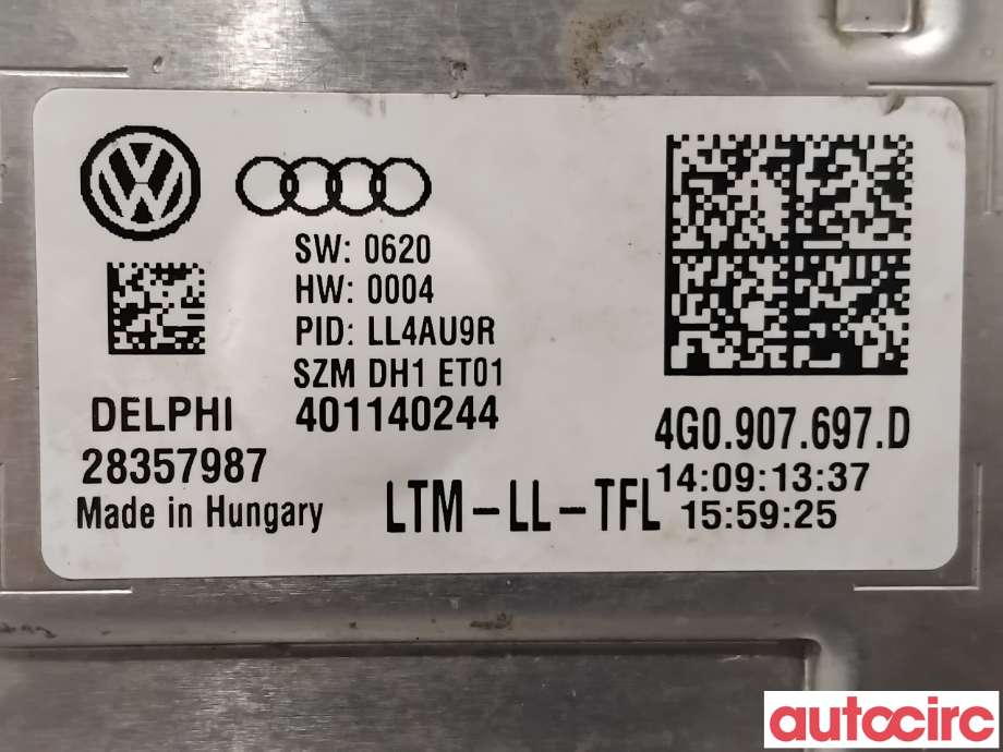 Styreenhet xenon/ballast til Škoda Octavia 2013-2016 (Type III, Fase 1)  (SKODA|4G0907697D|28357987)