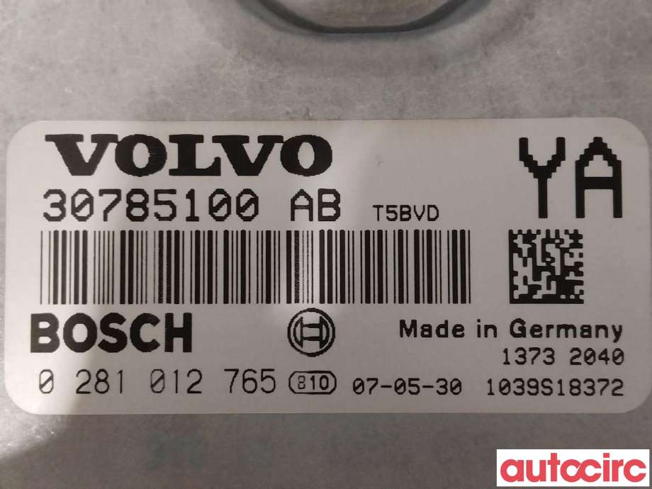 Styreenhet motor til Volvo XC70 2008-2013 (Type II, Fase 1)  (VOLVO|36002596|0281012765|30785100)