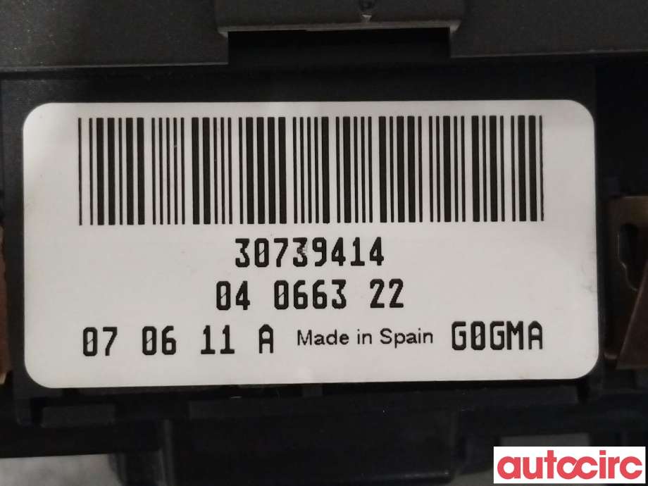 Bryter lys til Volvo XC70 2008-2013 (Type II, Fase 1)  (VOLVO|31443850|30739414)