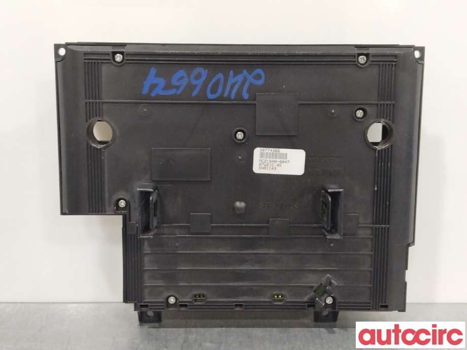 Varmeapparat betjening til Volvo XC70 2008-2013 (Type II, Fase 1)  (VOLVO|30782910|30774366)